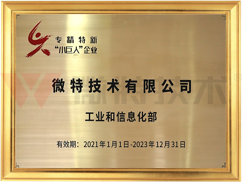 專精特新小巨人企業—微特